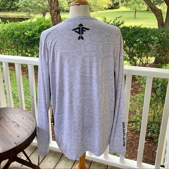 Aquaflauge L/S Performance Shirt. Reptile Print. - Picture 4 of 9